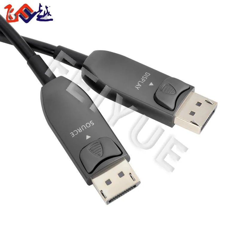 5m 10m 100m Factory Supply 4K/120Hz 4K/144Hz 8K/60Hz Male to Male Aoc Fiber Optical Displayport Cable