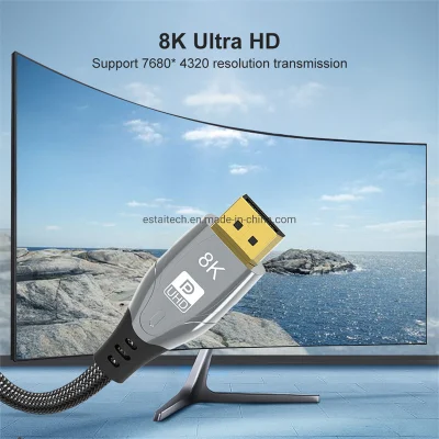 1,5 m Dp1.2 Câble Display Port mâle à mâle 4K 60Hz Câble Displayport