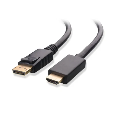 Câble Displayport vers HDTV plaqué or prenant en charge 4K HD