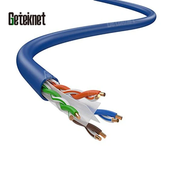 Gcabling Communication 23AWG 24AWG CAT6A CAT6 Cat5e Câble RJ45 U/UTP Réseaux Internet Câble Ethernet